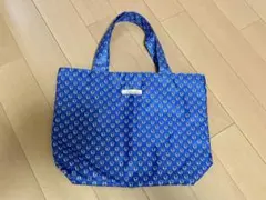 Les Olivades トートバッグ ブルー 総柄