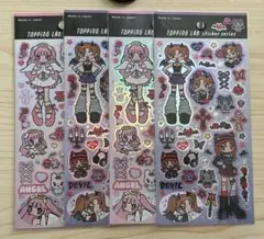 TOPPING LAB ステッカー 4枚セット 天使と悪魔