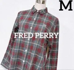 D222274 FRED PERRY 総柄ロングスリーブシャツ - メルカリ