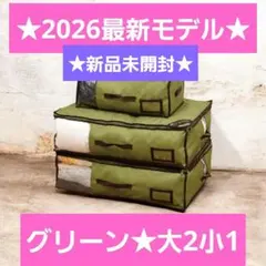 ★最新モデル★帝人★収納ケースプレミアム★大2個小1個セット★グリーン★新品のサムネイル
