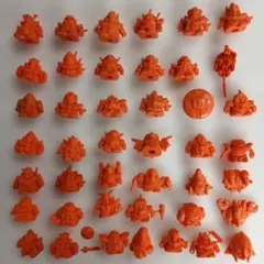 【大量42体】SDガンダム ガン消し　オレンジ　当時物 (武者・騎士 他)