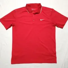 【USED】NIKEGOLF　ナイキゴルフ　ポロシャツ　ウェア　レッド　サイズМ
