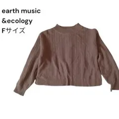 earth music&ecology バックスリットニット　モカ　Fサイズ