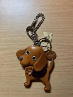 革物語　ビーグル犬 レザーキーホルダー