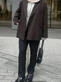 JOURNAL STANDARD ウールライクストレッチイージーテーパードパンツ