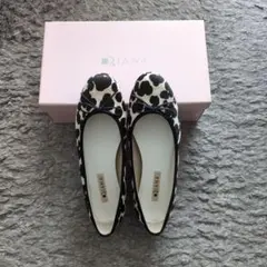DIANA ヒョウ柄 バレエシューズ　24cm