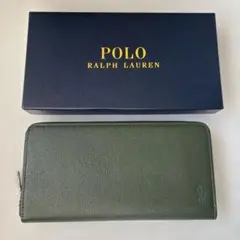 新品　ポロラルフローレン　ラウンドジップ長財布