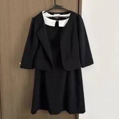 ブラックワンピースジャケット付き