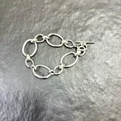 オーバルチェーン マンテル ブレスレット　ステンレス