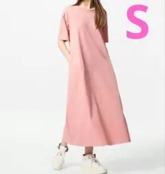 ユニクロ　UNIQLO　エアリズムコットンＴワンピース 半袖　Sサイズ　新品