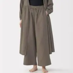 無印良品　ふんわりしぼガーゼ　ロングパンツ　S