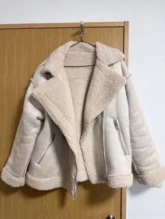 NICE CLAUP ナイスクラップ ベージュ ムートンジャケット 即購入可⭕️