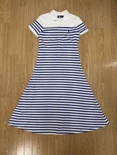 【美品】ポロ ラルフローレン ボーダー ポロシャツ ロングワンピース Mのサムネイル
