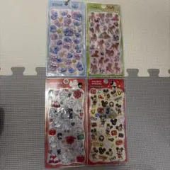 【正規品】ディズニー　プチドロステッカー 4種セット