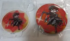 刀剣乱舞-花丸-雪月華TSUTAYA缶バッジ＆アクリルぷちスタンド希少合計2点