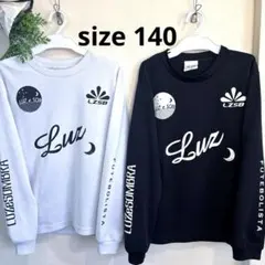 LUZEeSOMBRA プラシャツ ロンT 黒&白 セット 140cm