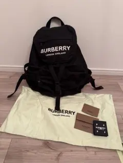 BURBERRY ブラック リュック 保存袋付き