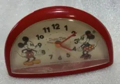 激レア　昭和レトロ品　ディズニータイム　ミッキーマウス　目覚まし時計