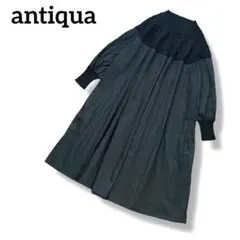 antiqua　pattentorso　ドッキングワンピース　黒　プリーツ