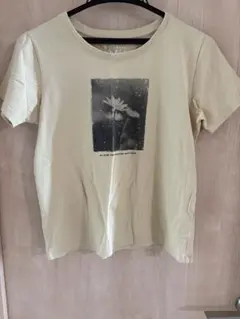 E hyphen world gallery プリントTシャツ（黄色？ベージュ）のサムネイル