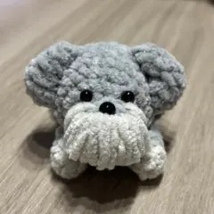 ミニチュアシュナウザー あみぐるみ