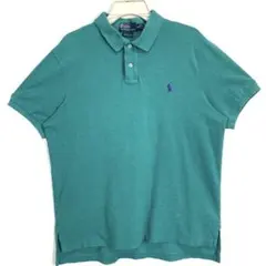90sラルフローレンPOLORalphLauren半袖ポロシャツワンポイント刺繍