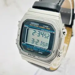 稼働 希少 CITIZEN メンズ 腕時計 デジタル 200m防水 ヴィンテージ
