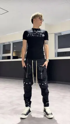 ADWENS スキニーカーゴパンツ