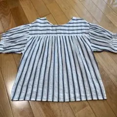 THE SHOP TK ザ ショップ ティーケー ストライプ ブラウス トップスのサムネイル