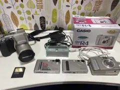 【ジャンク】デジタルカメラ　4台　まとめ売り　デジカメ　タイムセール中！のサムネイル