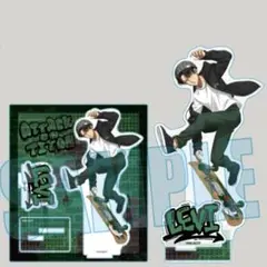 進撃の巨人　あみあみ　POP UP 限定　アクリルスタンド　リヴァイ　スケーター