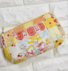 ハローベイビー♡黄色♡パッチワークポーチ