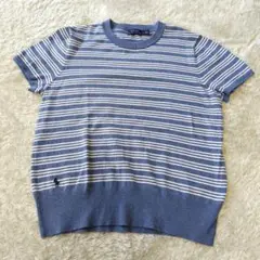 新品タグPOLO RALPH LAUREN 半袖 ニット S サックスブルー水色 - メルカリ