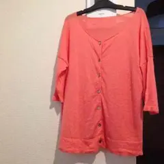 ニコアンド 麻カーディガン Lサイズ