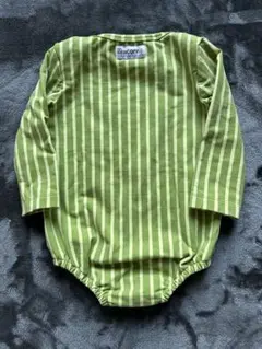 【61ACORNS】ストライプ 長袖ボディスーツ 80サイズ