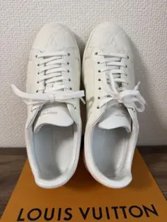 美品✨️ ヴィトン パシフィックライン スエード ライトグレー 25.5cm 
