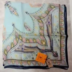 TOPKAPI　トプカピ　ペイズリー柄 　シルク100%小さめスカーフ　日本製