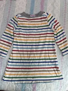 mikiHOUSE【90】 ボーダーワンピース