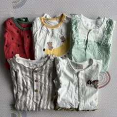 カバーオールまとめ売り　60.70 夏服　5点