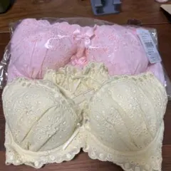 2組セット　下着　セットアップ　レディース　B65 イエロー　ピンク