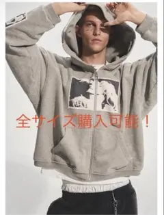 BASTARD niki グレー Mサイズ パーカー BASTARD niki着用パーカー - メルカリ