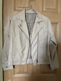 RAY CASSIN ベージュ ライダースジャケット