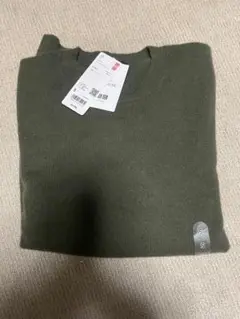 UNIQLO ユニクロ　カシミヤクルーネックセーター　56オリーブ