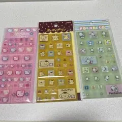 サンリオ　タイルシールセット　キティ　ポムポムプリン　ポチャッコ