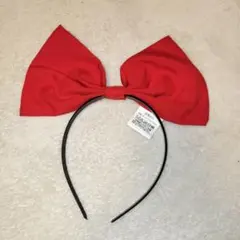 レッド リボン カチューシャ ヘアアクセサリー