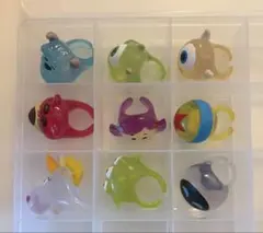PIXAR ファッションリング ロイヤルクリア 全9種 フルコンプ ガチャ