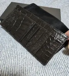 新品】田中革具 シャムクロコダイル ラウンドファスナー長財布 CITES