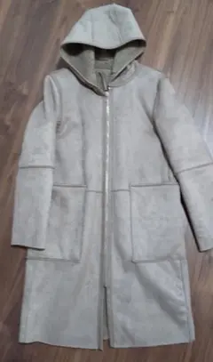 zara 　2wayコート　ムートン　ボア