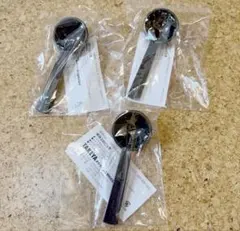 フレッシュロック　チャコールブラウン　計量スプーン 3個セット 5ml 小さじのサムネイル