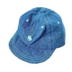 POLO baby シャンブレー デニム キャップ ベビー 帽子 48-50